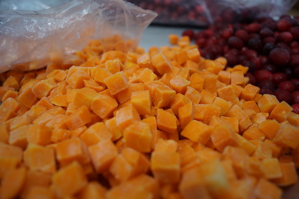 Chopped Carrots & Cranberries